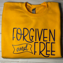Load image into Gallery viewer, Forgiven and Free Crewneck Sweatshirt
