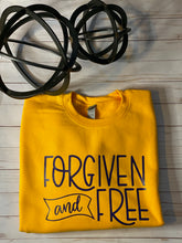 Load image into Gallery viewer, Forgiven and Free Crewneck Sweatshirt
